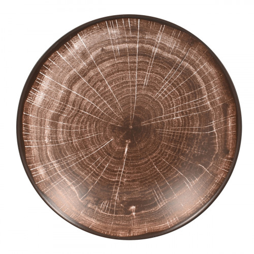 Assiette coupe creuse rond oak porcelaine vitrifiée Ø 25,9 cm Woodart Rak