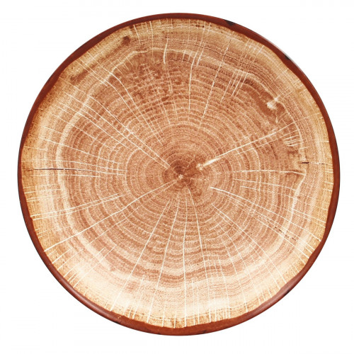Assiette coupe creuse rond timber porcelaine vitrifiée Ø 25,9 cm Woodart Rak