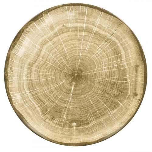 Assiette coupe plate rond moss porcelaine vitrifiée Ø 24 cm Woodart Rak