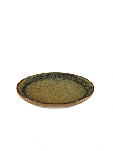Assiette plate rond indi grey grès émaillé Ø 16 cm Surface Serax