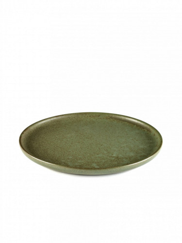 Assiette plate rond camogreen grès émaillé Ø 21 cm Surface Serax