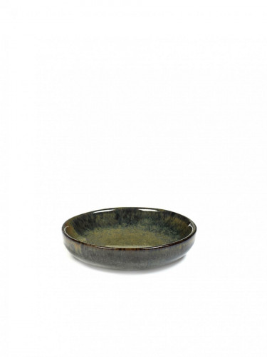 Assiette coupe creuse rond gris grès émaillé Ø 9 cm Surface Serax