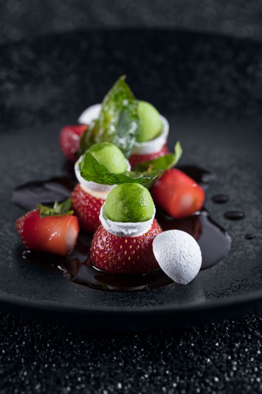 Assiette coupe creuse rond noir porcelaine vitrifiée Ø 22,2 cm Karbon Rak