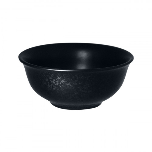 Bol rond noir porcelaine vitrifiée Ø 16 cm Karbon Rak