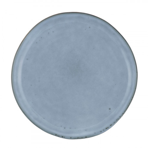 Assiette plate rond bleu grès émaillé Ø 20 cm Sky Pro.mundi