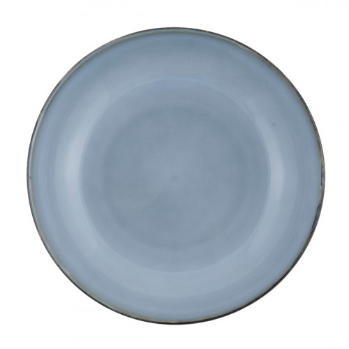 Assiette creuse rond bleu grès émaillé Ø 22 cm Sky Pro.mundi