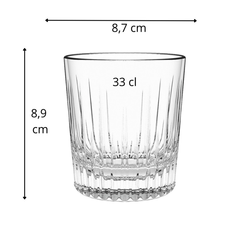 Gobelet forme basse verre 33 cl Mix And Co Vidivi