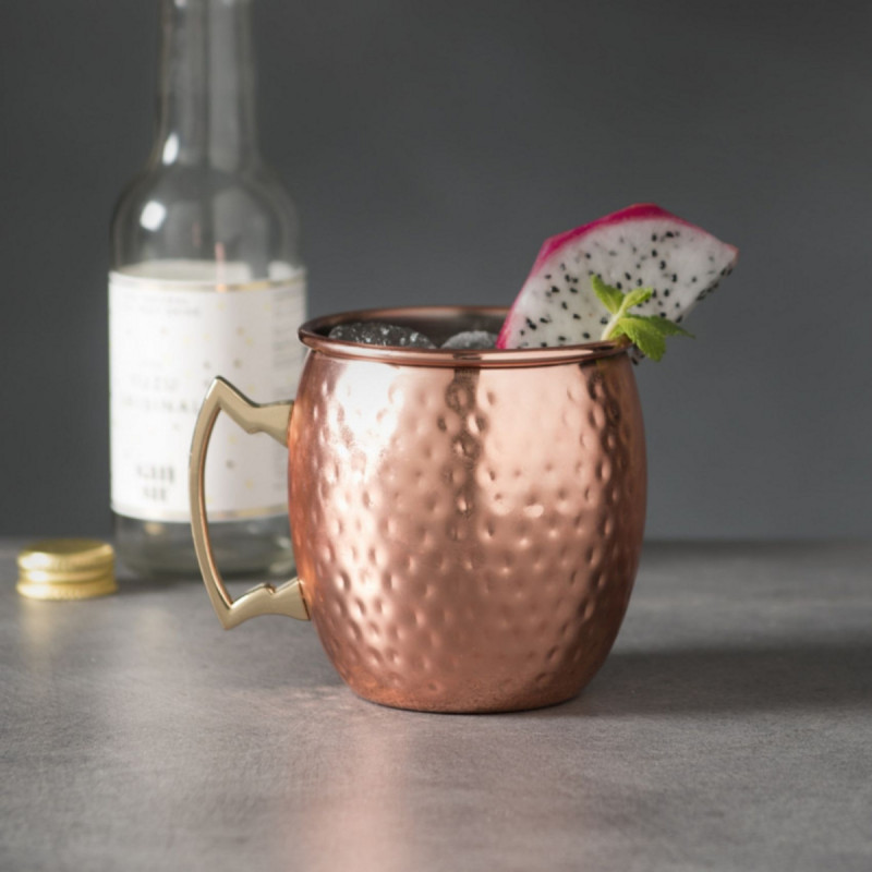Moscow mule rond cuivre inox 18/10 47,3 cl Ø 9,2 cm Moscow Mule Pro.mundi