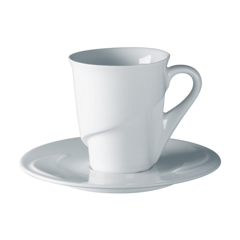 Tasse à expresso rond blanc porcelaine vitrifiée 9 cl Ø 6,5 cm Delissea Rak