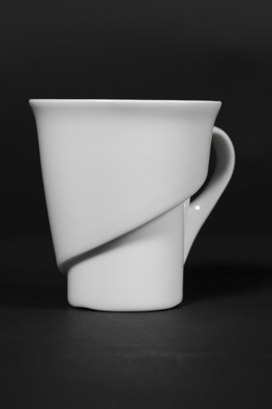 Tasse à café lungo rond blanc porcelaine vitrifiée 25 cl Ø 9 cm Delissea Rak
