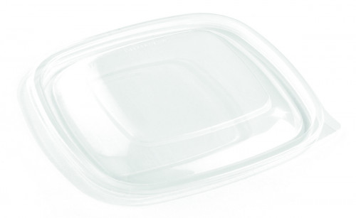 Couvercle pour barquette rectangulaire transparent 16,9x16,9x2,3 cm Fast Pac (50 pièces)