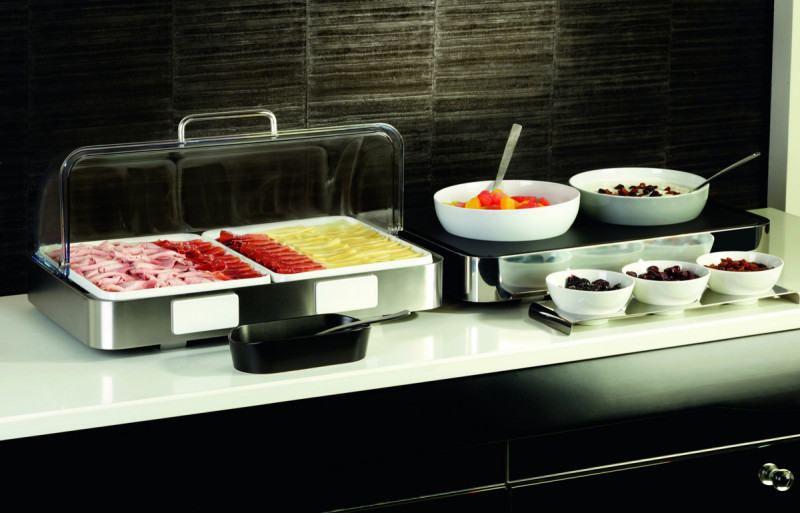 Plateau GN1/2 porcelaine blanc 32,5x26,5 cm Evento Degrenne