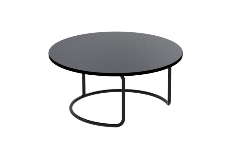 Support bas acier noir Ø 25 cm 13 cm Evento Degrenne