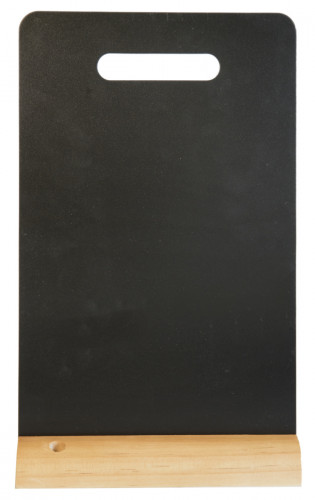 Ardoise de table rectangulaire noir 32,5x21x6 cm Securit