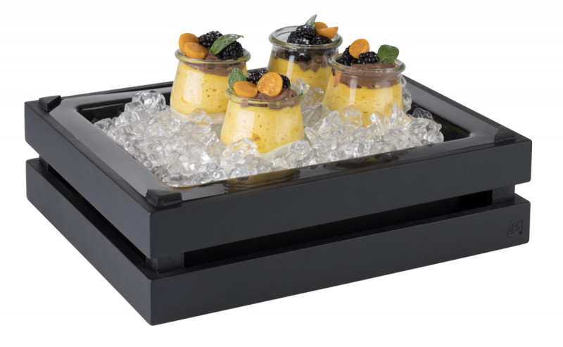 Bac plastique noir 32,5x26,5x8,5 cm Superbox Aps