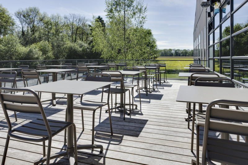 Tabouret de bar gris anthracite 96x53x56 cm Bastille Flexmob