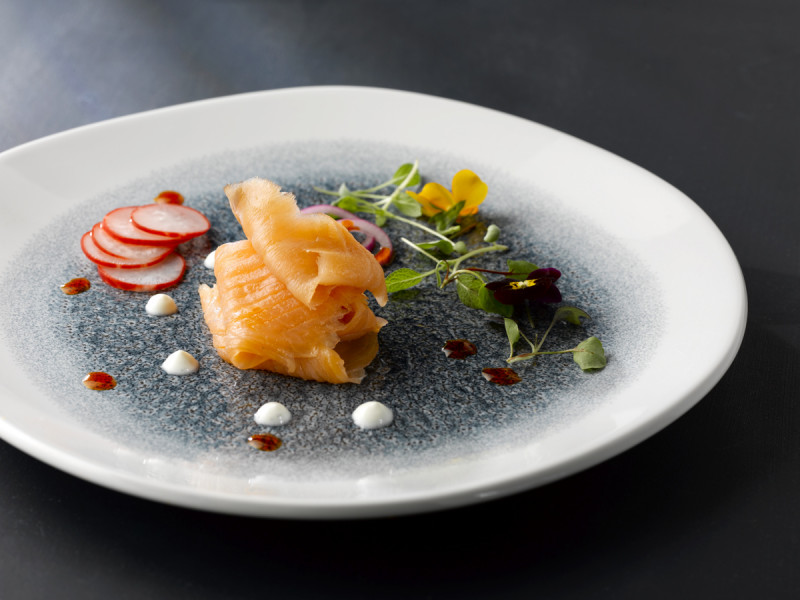 Plat rond noir porcelaine vitrifiée Ø 28,8 cm Raku Quartz Churchill