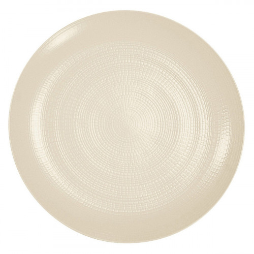 Assiette coupe plate rond kaolin grès émaillé Ø 28 cm Modulo Nature Degrenne