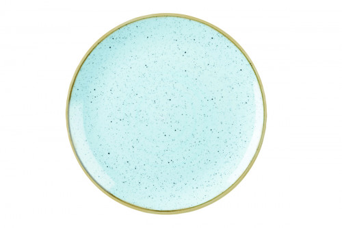 Assiette coupe plate rond bleu porcelaine vitrifiée Ø 21,7 cm Stonecast Duck Egg Churchill
