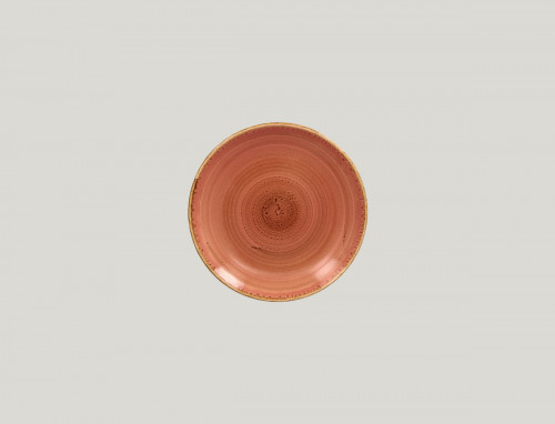 Assiette coupe plate rond coral porcelaine vitrifiée Ø 15 cm Twirl Rak
