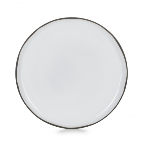 Assiette plate rond blanc cumulus porcelaine culinaire Ø 21 cm Caractère Revol