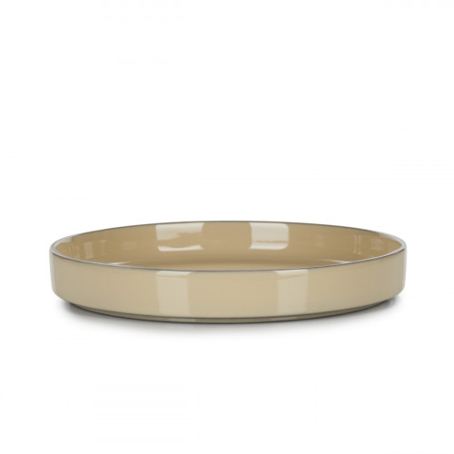 Assiette creuse rond beige porcelaine culinaire Ø 23 cm Caractère Revol