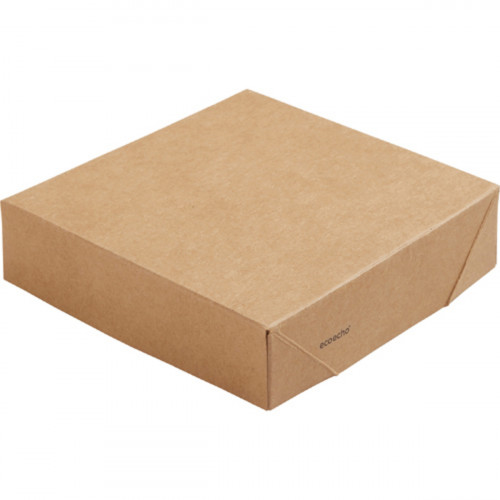 Couvercle pour boîte 51/82 cl rectangulaire marron 11,3x11,3x2,9 cm Viking Duni (300 pièces)