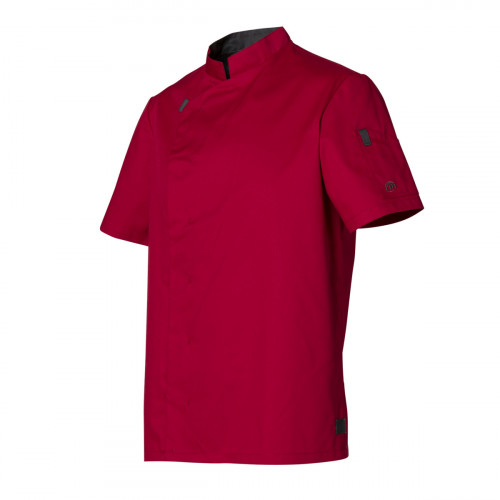 Veste de cuisine rouge T5 Shade Molinel