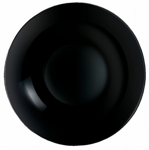 Assiette creuse rond noir verre trempé Ø 20 cm Evolutions Arcoroc