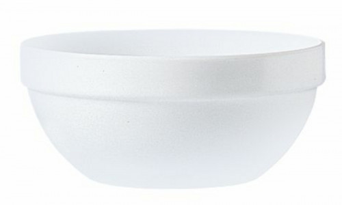 Bol à salade rond blanc verre opal Ø 14 cm Restaurant Arcoroc