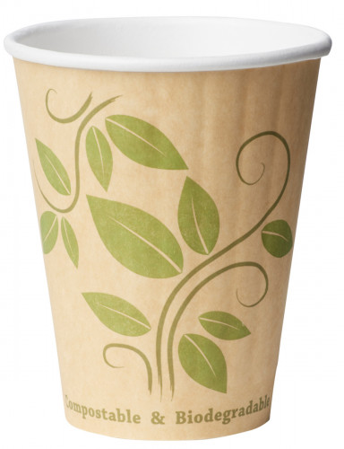 Gobelet double paroi beige papier 240 ml Duni (40 pièces)