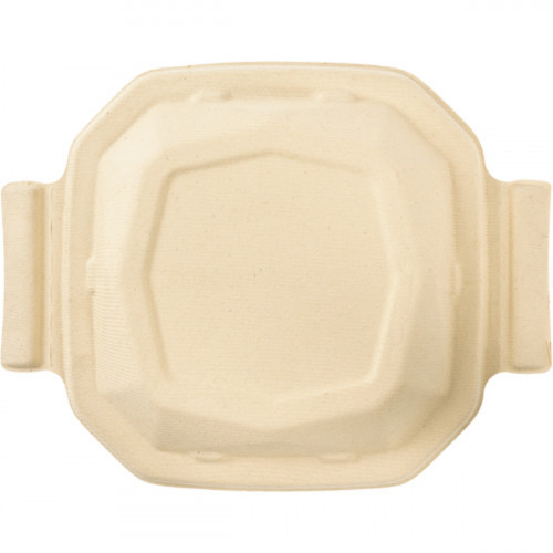 Couvercle pour boîte 65CL octogonal marron 19,1x19,1x3,5 cm Octabagasse Duni (50 pièces)