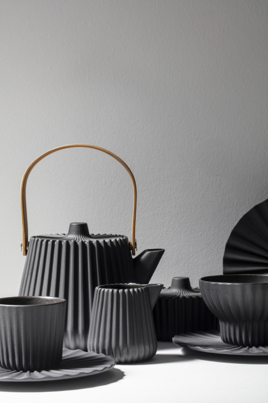 Bol à thé conique noir porcelaine culinaire 14 cl Ø 9,2 cm Pekoe Revol