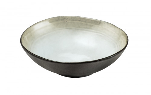 Coupelle rond blanc grès émaillé Ø 15,2 cm Shadow Medard De Noblat