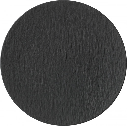 Assiette coupe plate rond noir porcelaine Ø 31,7 cm The Rock Villeroy & Boch