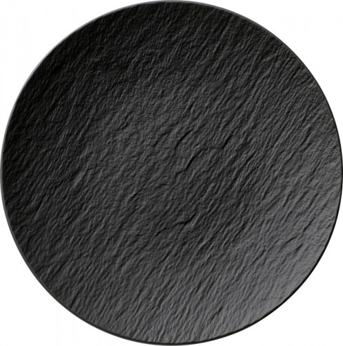 Assiette coupe plate rond noir porcelaine Ø 25 cm The Rock Villeroy & Boch