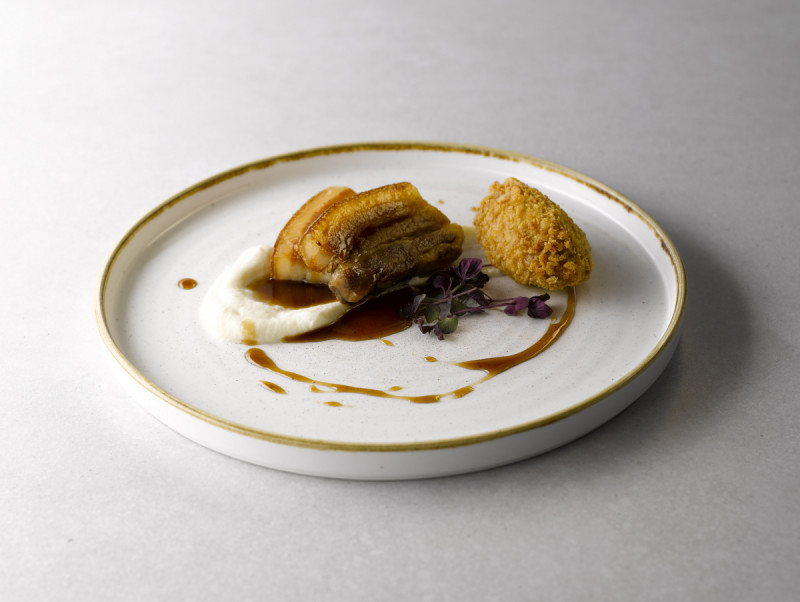 Assiette plate rond barley white porcelaine vitrifiée Ø 21 cm Stonecast Barley Churchill