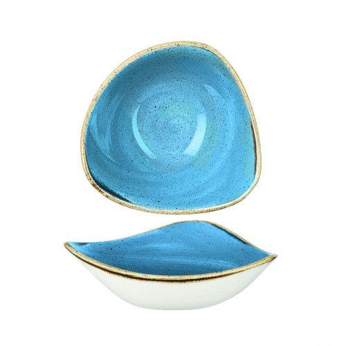 Bol triangulaire Cornflower porcelaine vitrifiée 15,3 cm Stonecast Cornflower Churchill