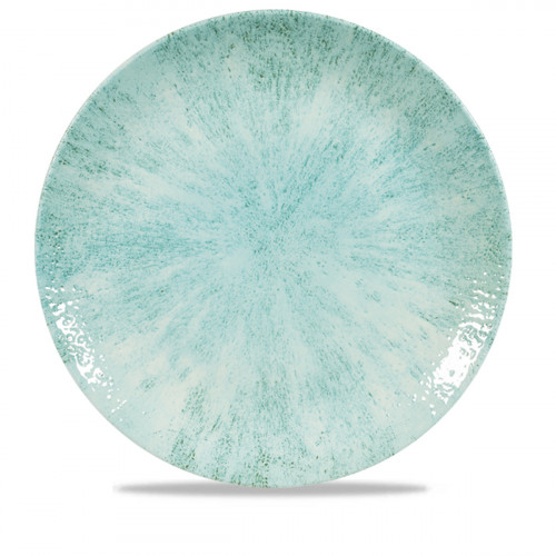 Assiette coupe plate rond Aquamarine porcelaine vitrifiée Ø 28,8 cm Stone Aquamarine Churchill