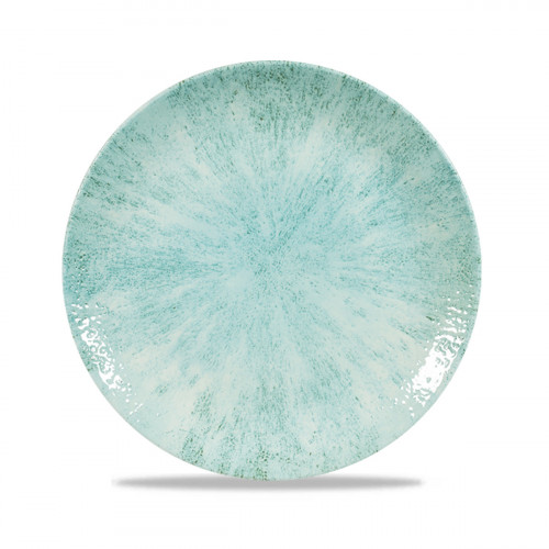 Assiette coupe plate rond Aquamarine porcelaine vitrifiée Ø 21,7 cm Stone Aquamarine Churchill