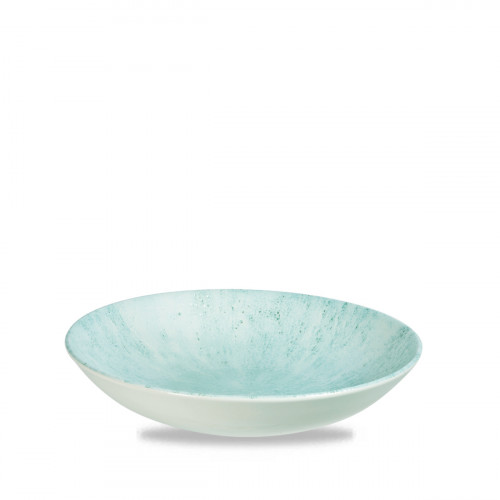Assiette coupe creuse rond Aquamarine porcelaine vitrifiée Ø 24,8 cm Stone Aquamarine Churchill