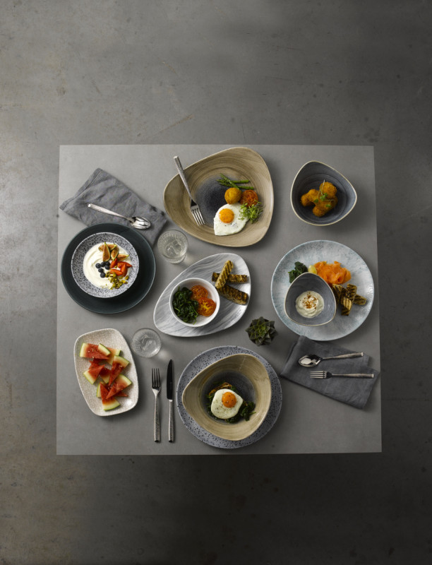 Assiette coupe plate rond aqueous bayou porcelaine vitrifiée Ø 28,8 cm Stonecast Aquaeous Churchill