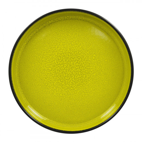 Assiette creuse rond vert porcelaine vitrifiée Ø 19,9 cm Fire Rak