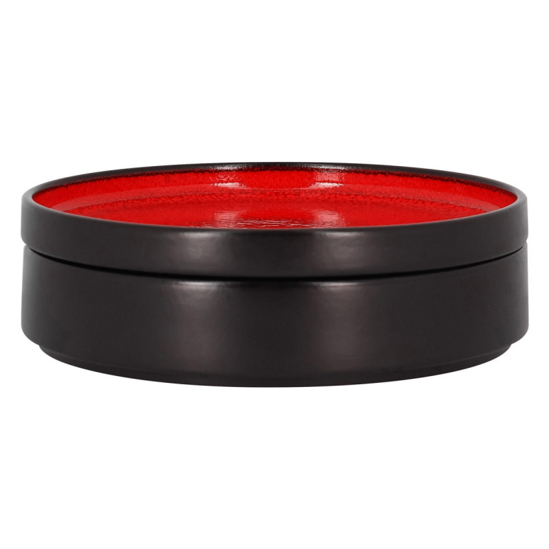Assiette creuse rond rouge porcelaine vitrifiée Ø 19,9 cm Fire Rak