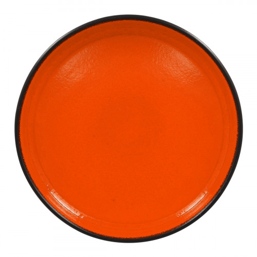 Assiette creuse rond orange porcelaine vitrifiée Ø 22,8 cm Fire Rak
