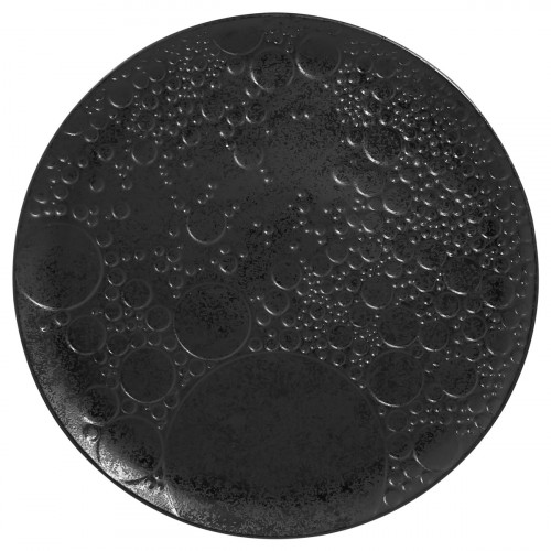 Assiette plate rond noir porcelaine vitrifiée Ø 29,9 cm Create Rak