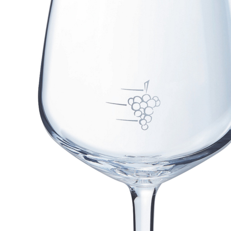 Verre à pied jaugé grappe verre 30 cl V.juliette Arcoroc