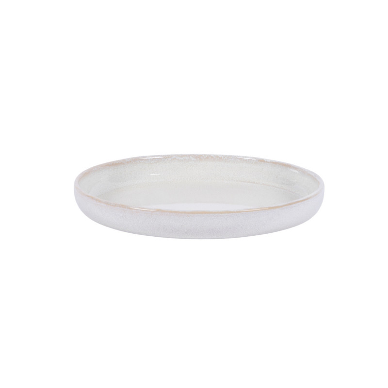 Assiette plate rond Beige rosé grès émaillé Ø 21,4 cm Pearl Pro.mundi