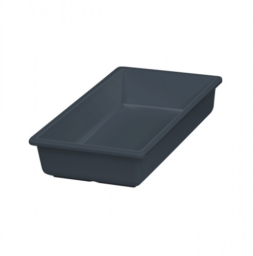 Bac mélamine gris 325x176x65 mm Vestah Platex