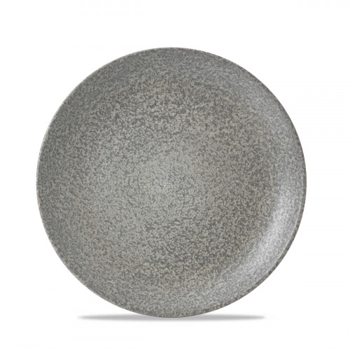 Assiette coupe plate rond gris porcelaine vitrifiée Ø 21,7 cm Evo Origins Dudson